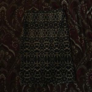 Leopard Skirt knee length